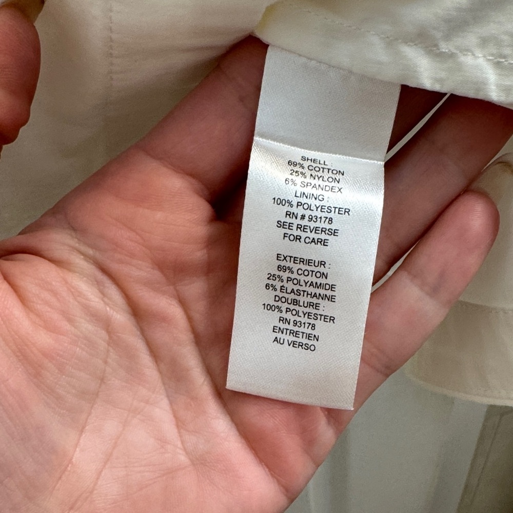 Tahari White Puff-Sleeve Wrap Top with Self-Tie Belt - Picture 3 of 3